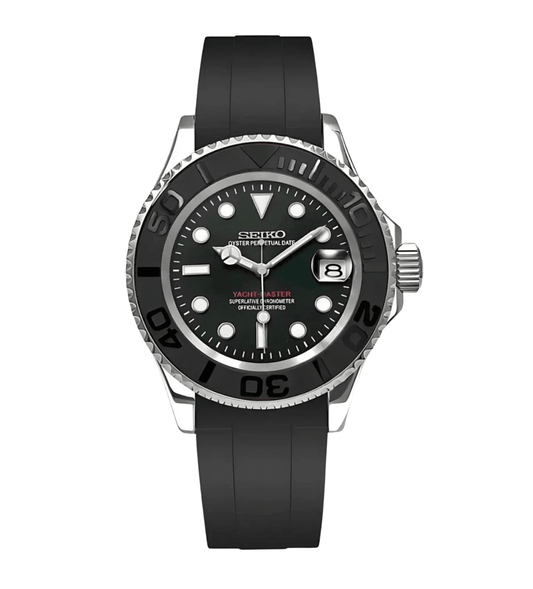 Seiko Mod Yacht Master Black