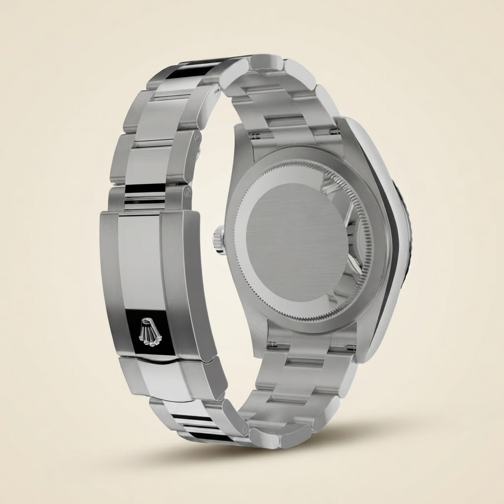 Sky-Dweller Black Dial Fluted Bezel Automatic Men's Watch