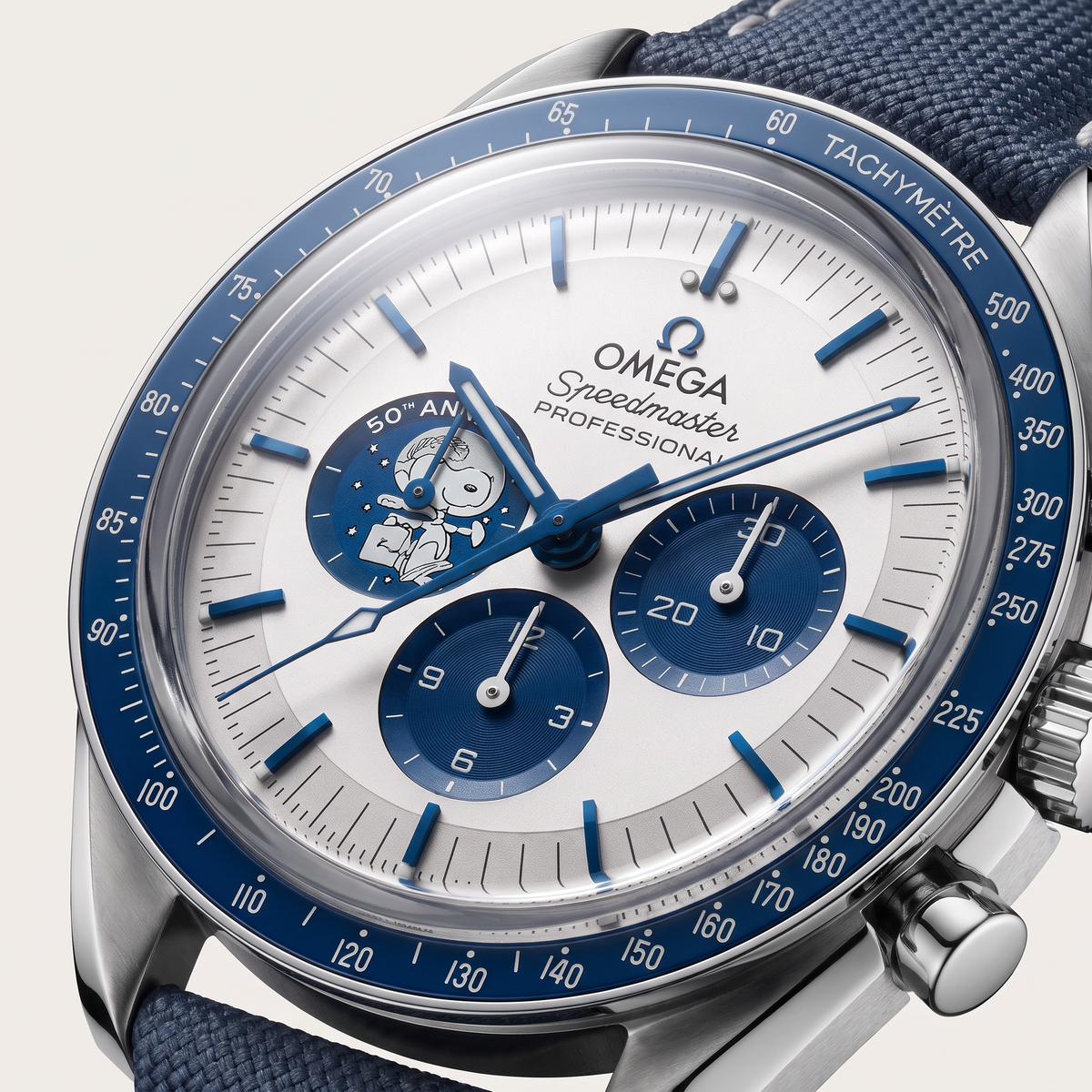Speedmaster "Silver Snoopy Award" 50th Anniversary Men's Watch