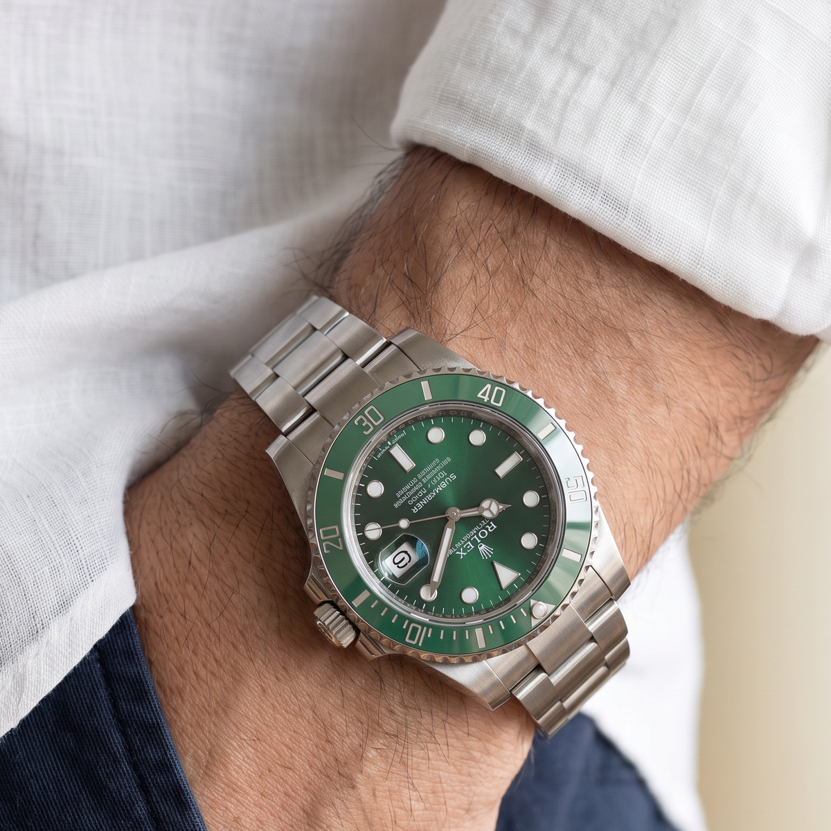 Submariner Date 116610 Green Dial and Ceramic Bezel Automatic Watch