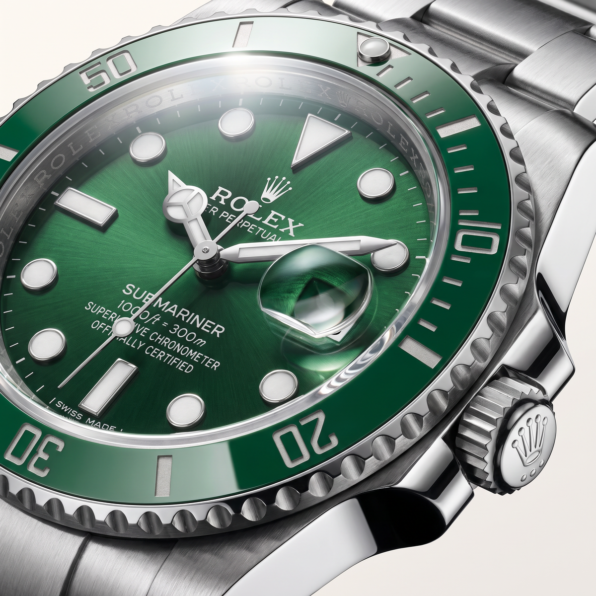 Submariner Date 116610 Green Dial and Ceramic Bezel Automatic Watch