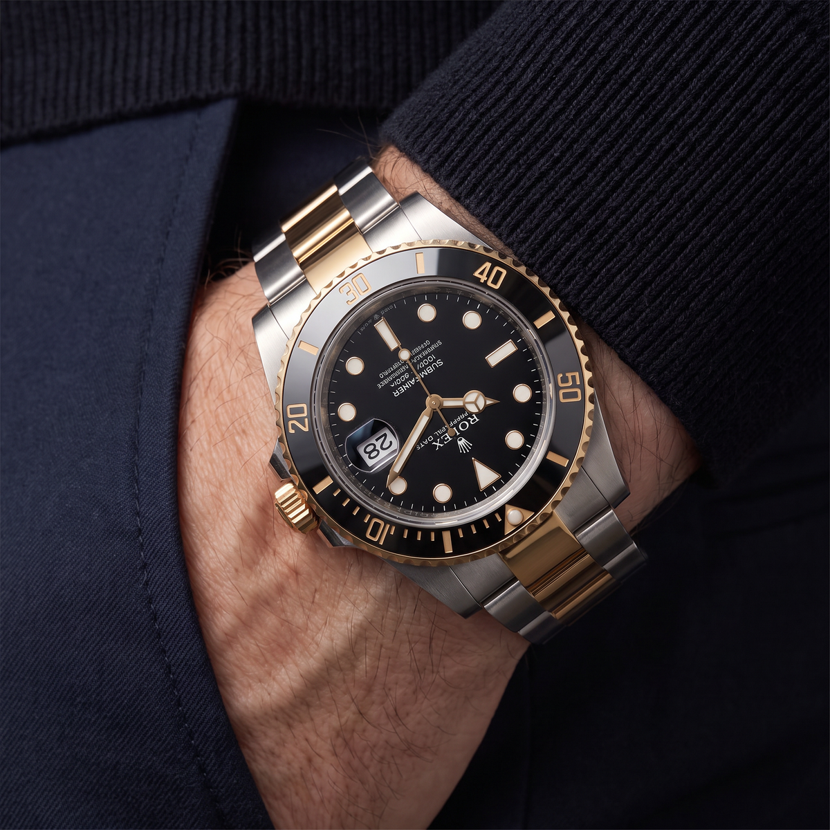 Submariner Date 126613 Black Dial Yellow Gold Automatic Men's Watch