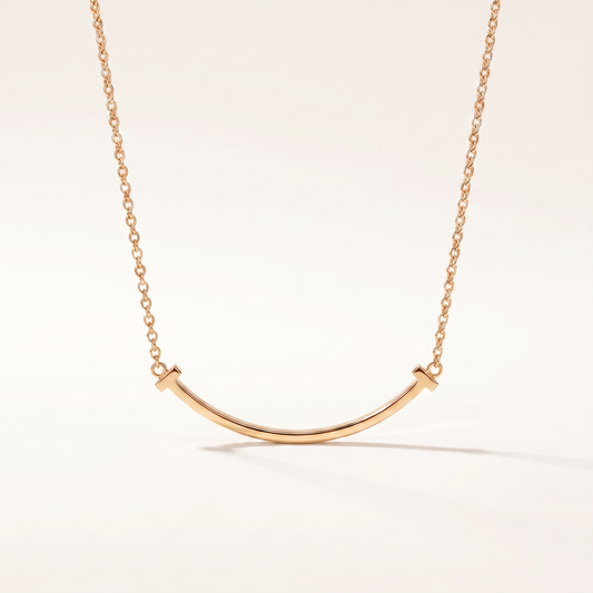 T Smile Pendant Necklace